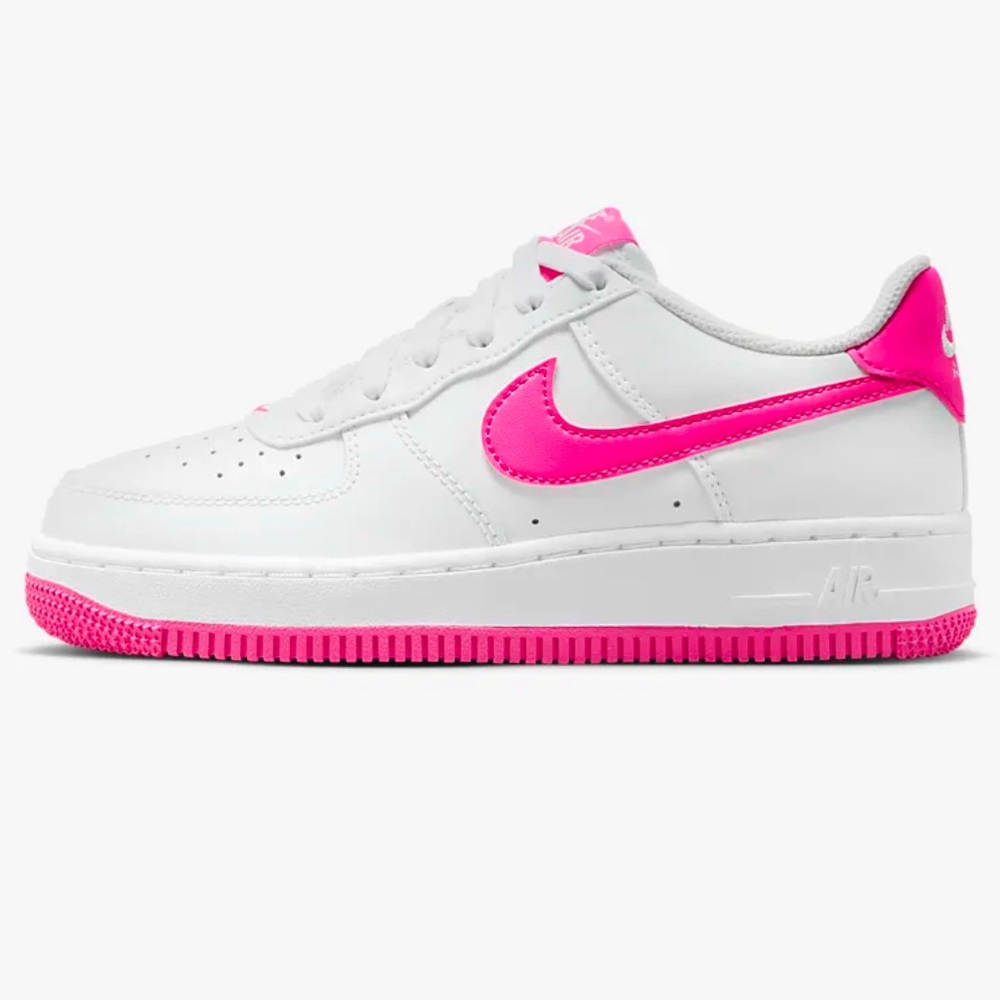 Nike Air Force 1 Kids white/laser fuchsia size 4.5